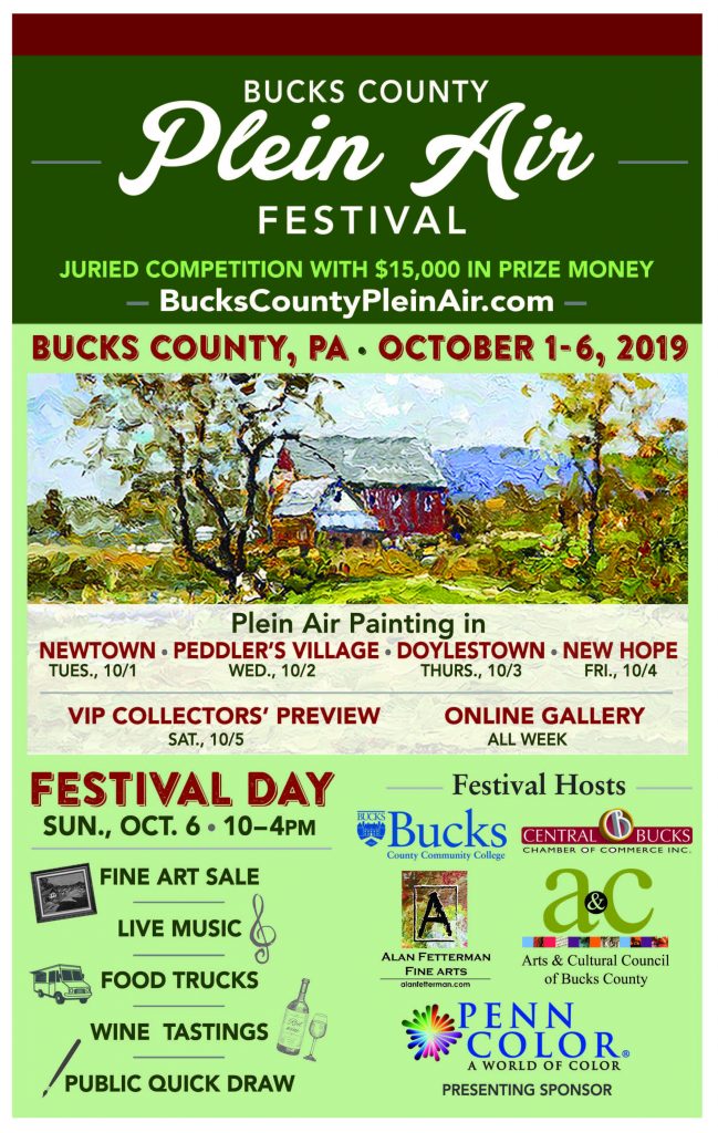 4th Annual Bucks County Plein Air Festival Arts & Cultural Council of